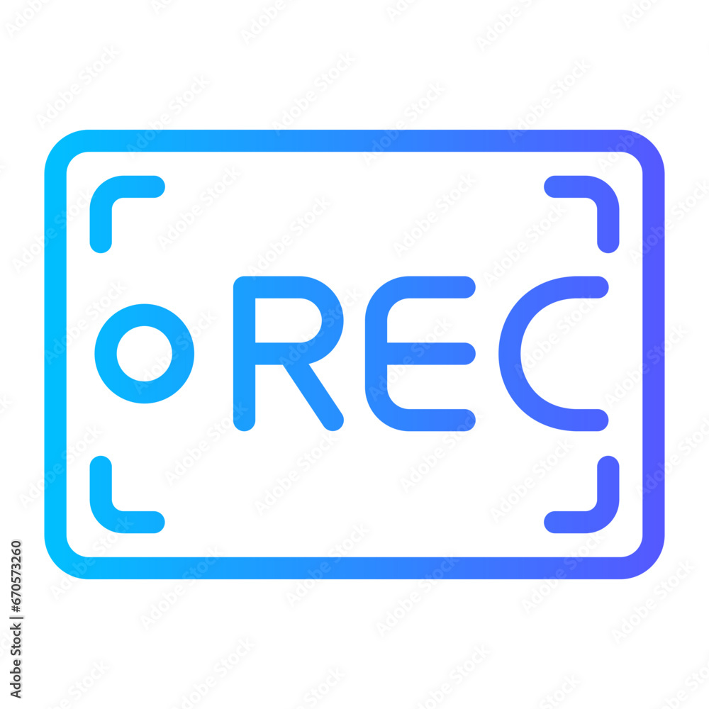record gradient icon record gradient icon