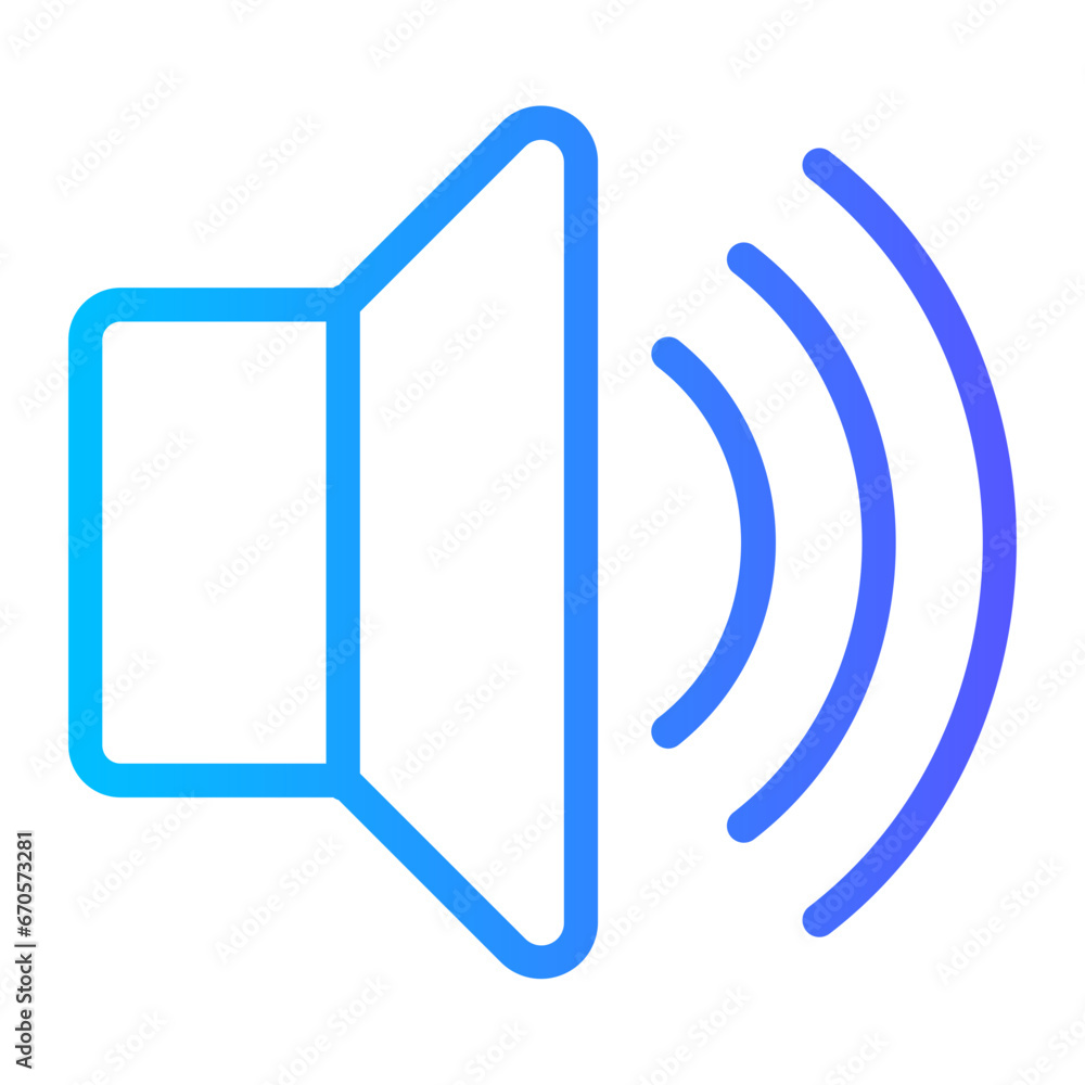 speaker gradient icon