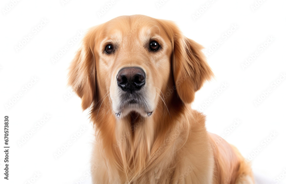 Cute Face Of A Golden Retriever Labrador Dog Breed
