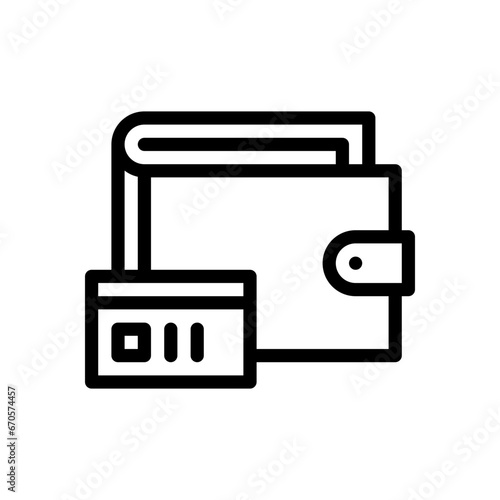 wallet line icon