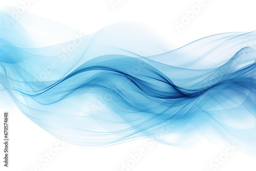 Transparent blue frozen wavy flowing motion. Isolated blizzard blue flames backdrop. Snowy winter holiday season illustration. AI Generative