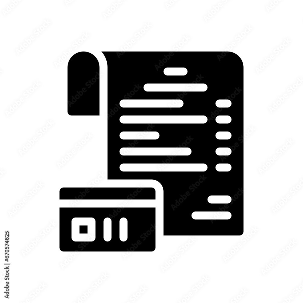 bill glyph icon bill glyph icon