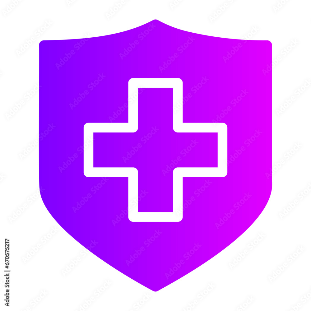 Obraz premium security gradient icon