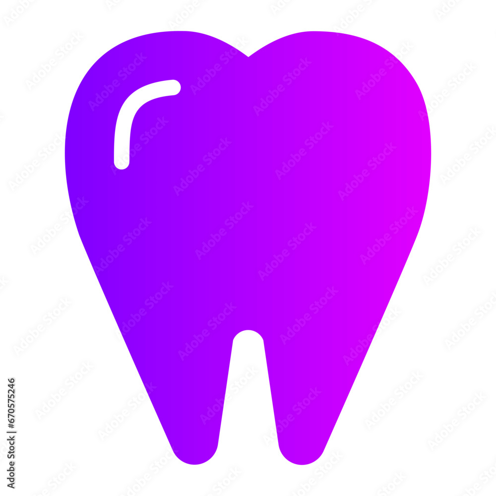 tooth gradient icon tooth gradient icon