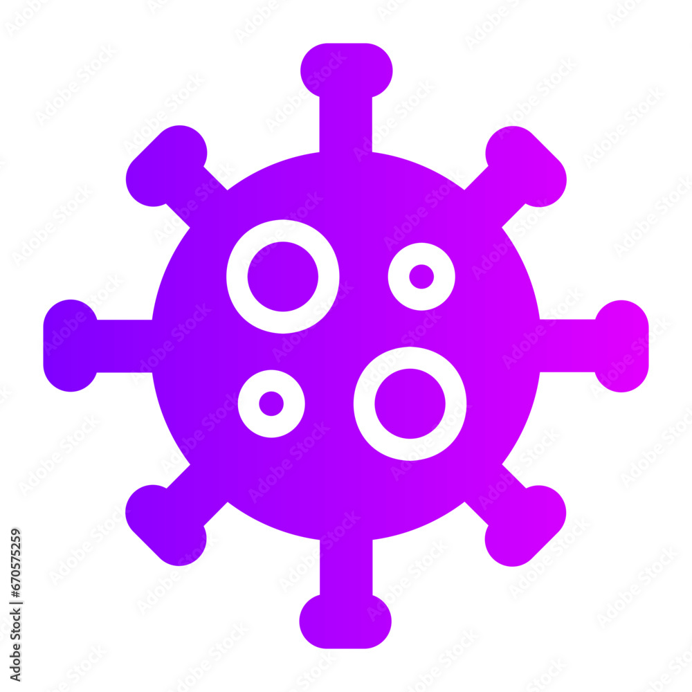 Fototapeta premium virus gradient icon