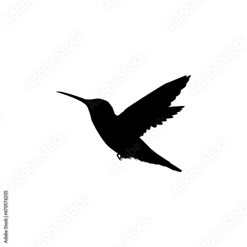 Flying Hummingbird Silhouette  can use Art Illustration  Website  Logo Gram  Pictogram or Graphic Design Element. Vector Illustration
