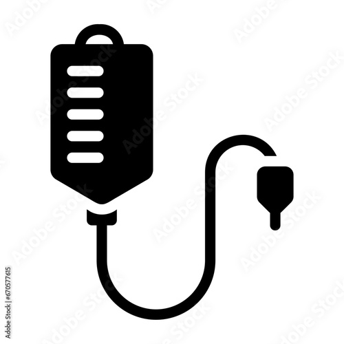 blood bag glyph icon
