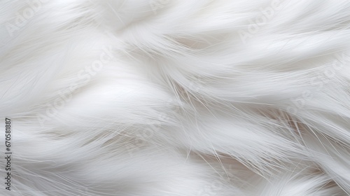 Close-up of a white rabbit's fur, capturing the softness and texture.