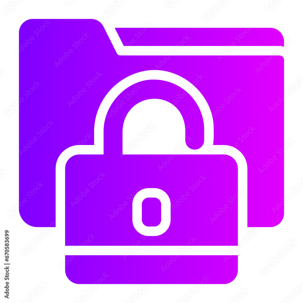 unlock gradient icon unlock gradient icon
