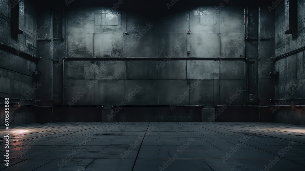 Texture dark floor with old wall. Abstract black background for web ...