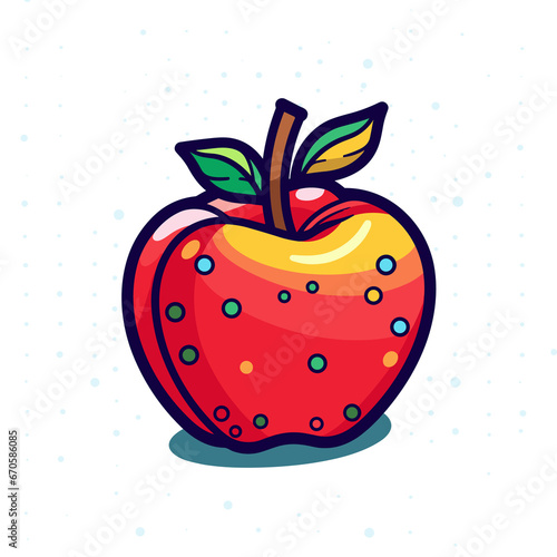 Apple Fruit   Cartoon   Illustration  Cartoon PNG