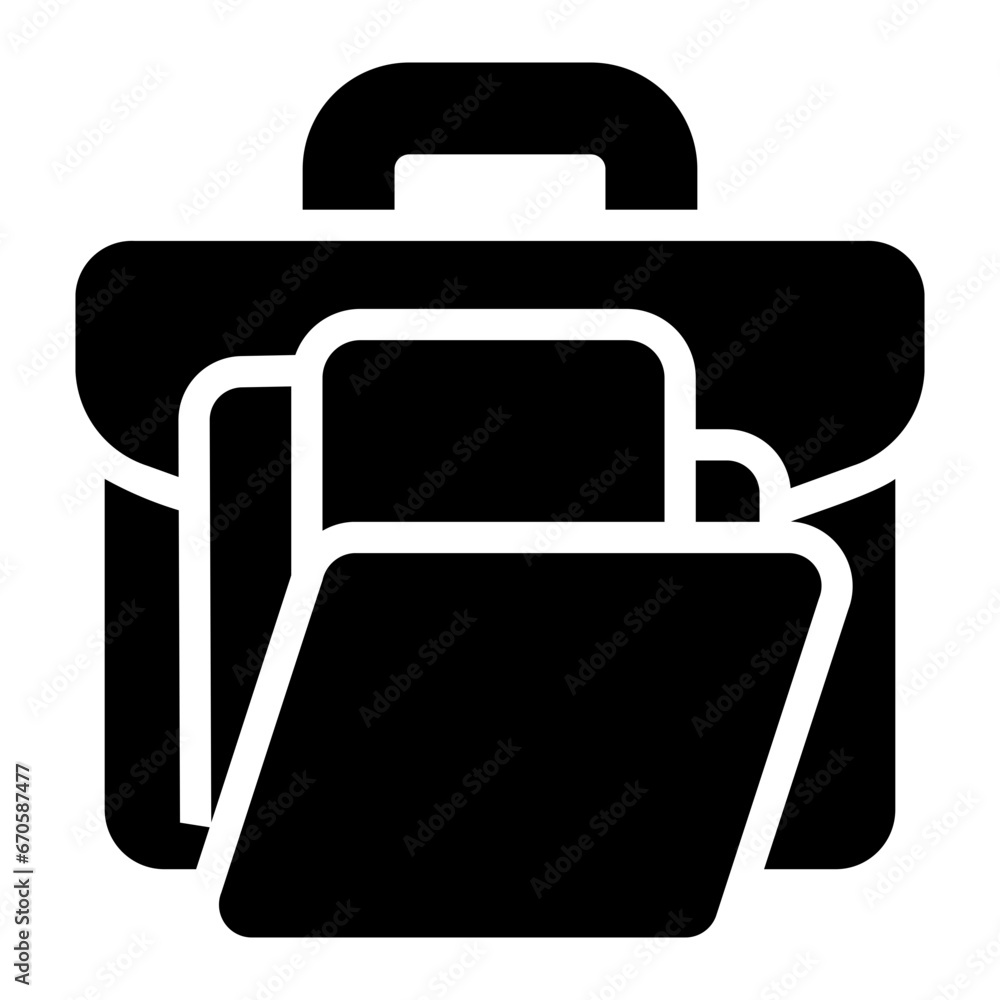 portfolio glyph icon