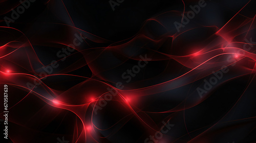 Abstract background with red connection style stripes . Generative AI.