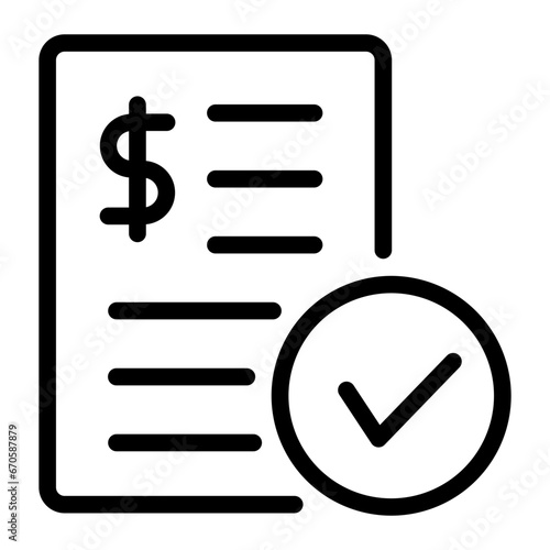 invoice line icon