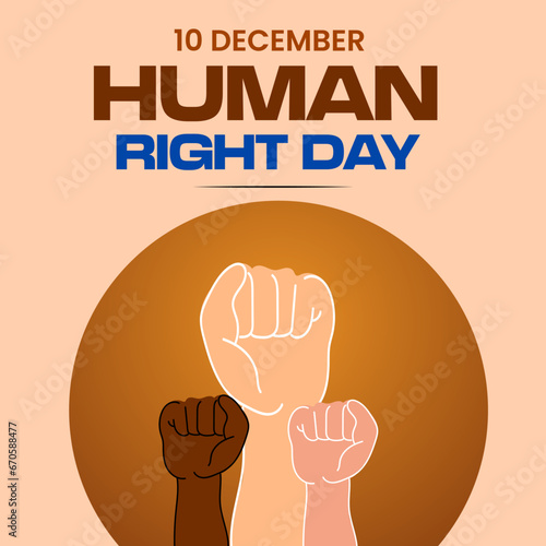 Human Right Day Hand Drawn Illustration Creative 