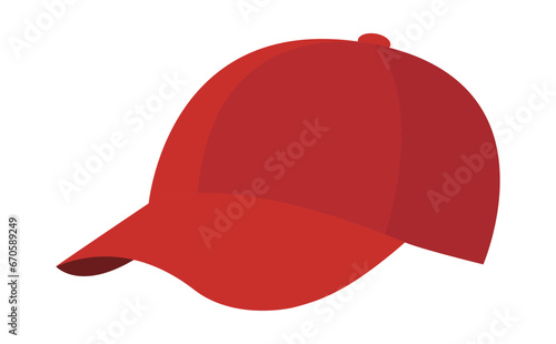 赤いキャップ帽