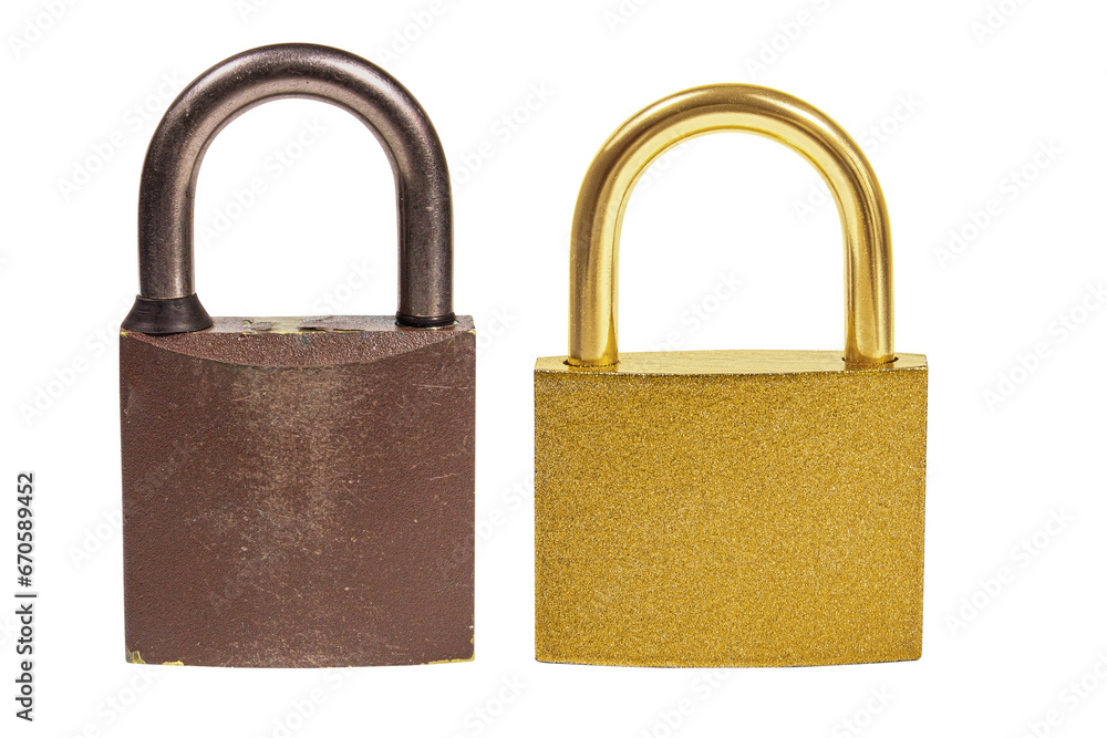 Brown old and gold castle on empty background Brown old and gold castle on empty background