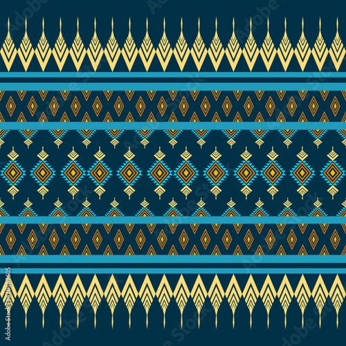 Ethnic seamless pattern, Tribal ethnic vector texture