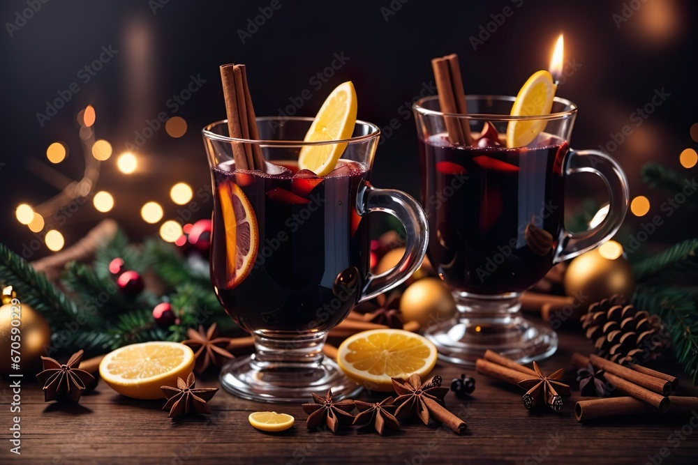 mulled wine and spices