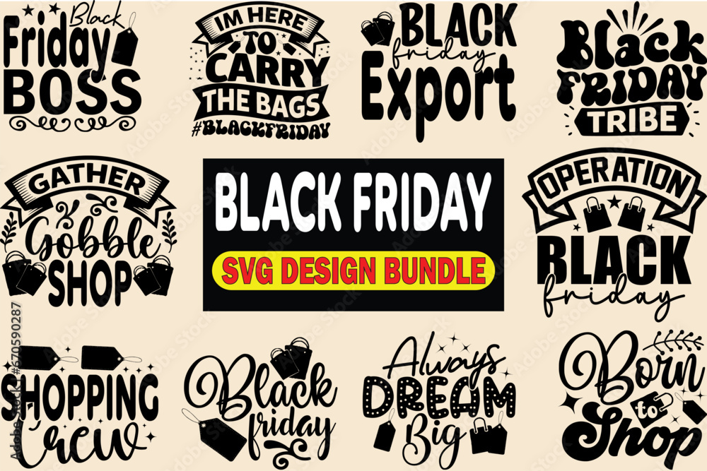 Black Friday Svg Design Bundle 
