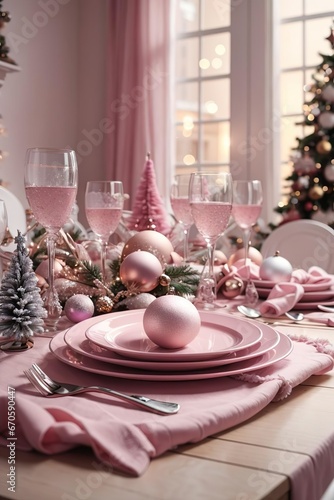 christmas table set © Elena