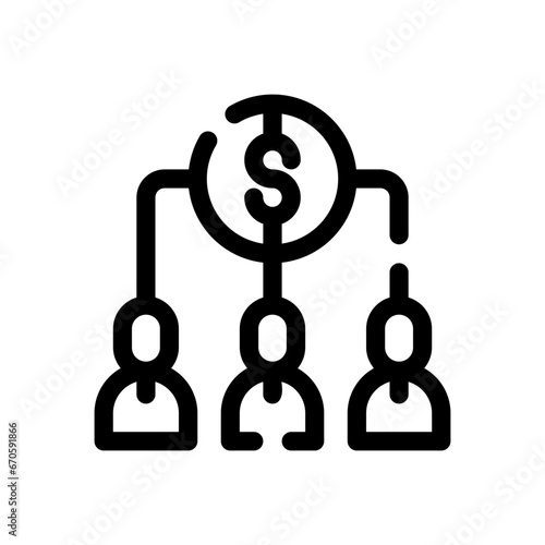 shareholder line icon
