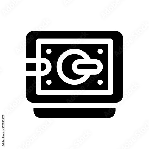 safebox glyph icon