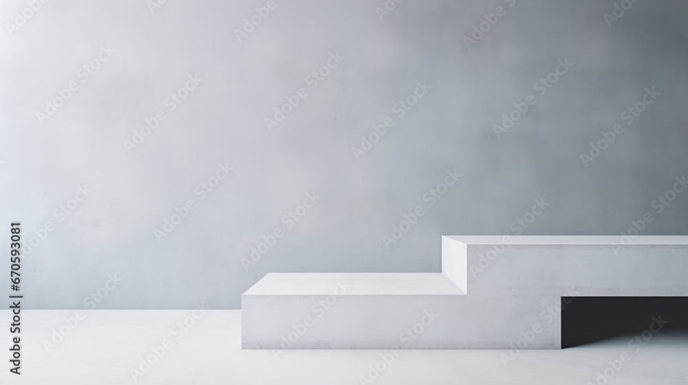 Side view of concrete stairs and wall minimal style with copy space. Side view of concrete stairs and wall minimal style with copy space.