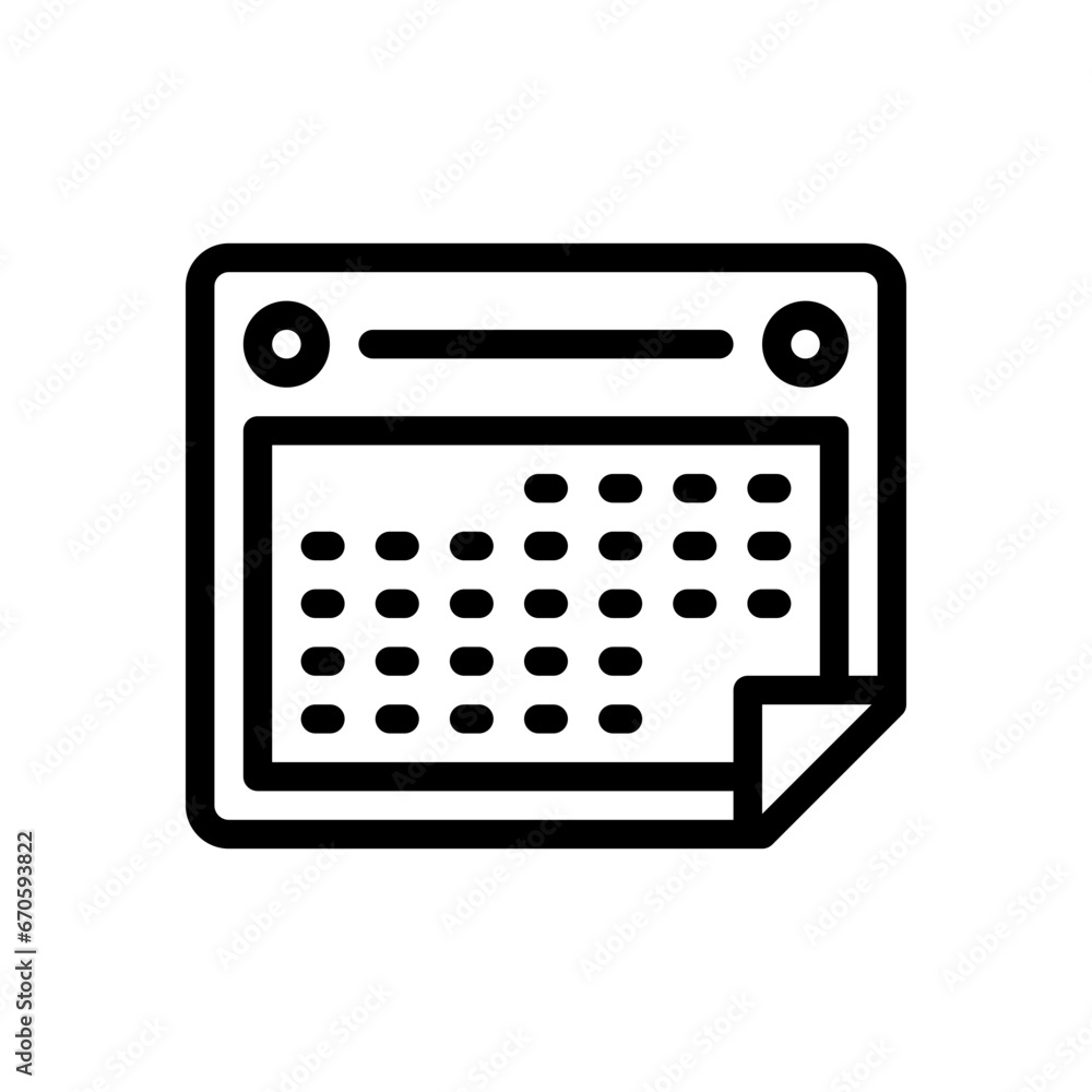 calendar line icon calendar line icon