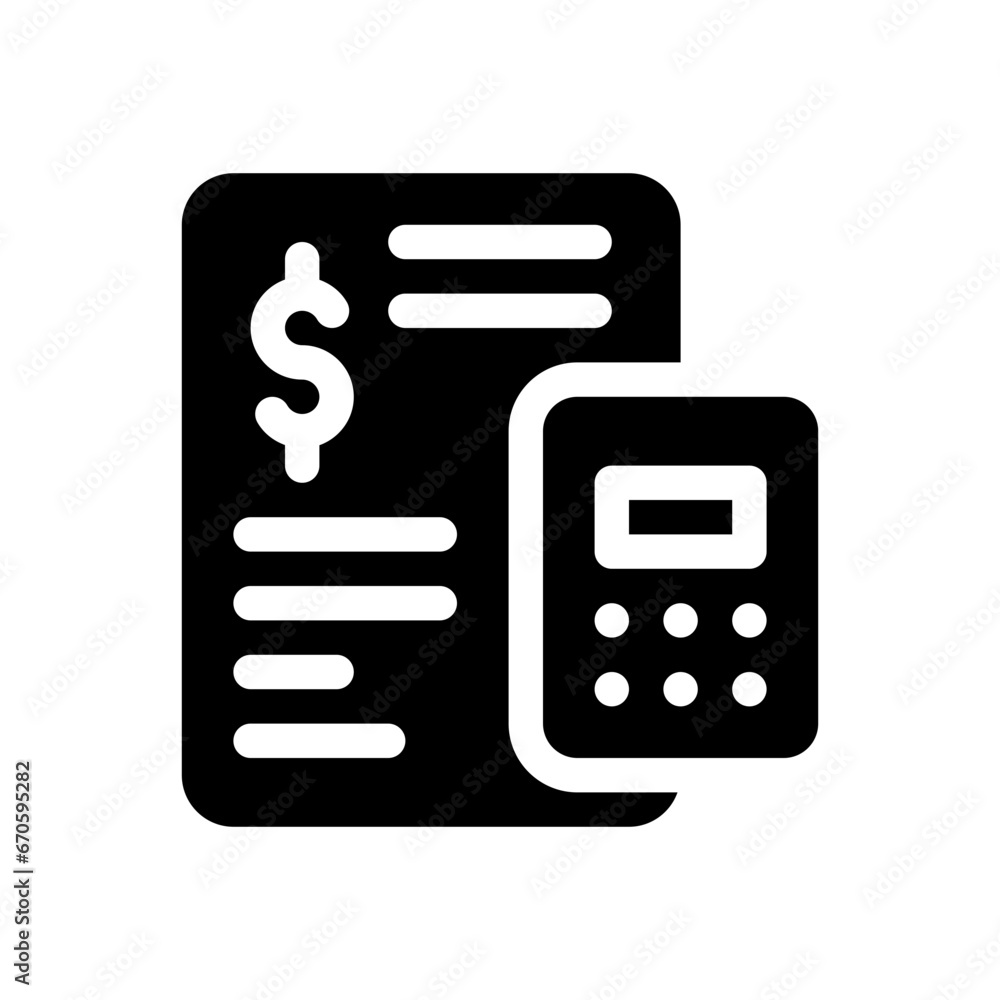 accountant glyph icon accountant glyph icon