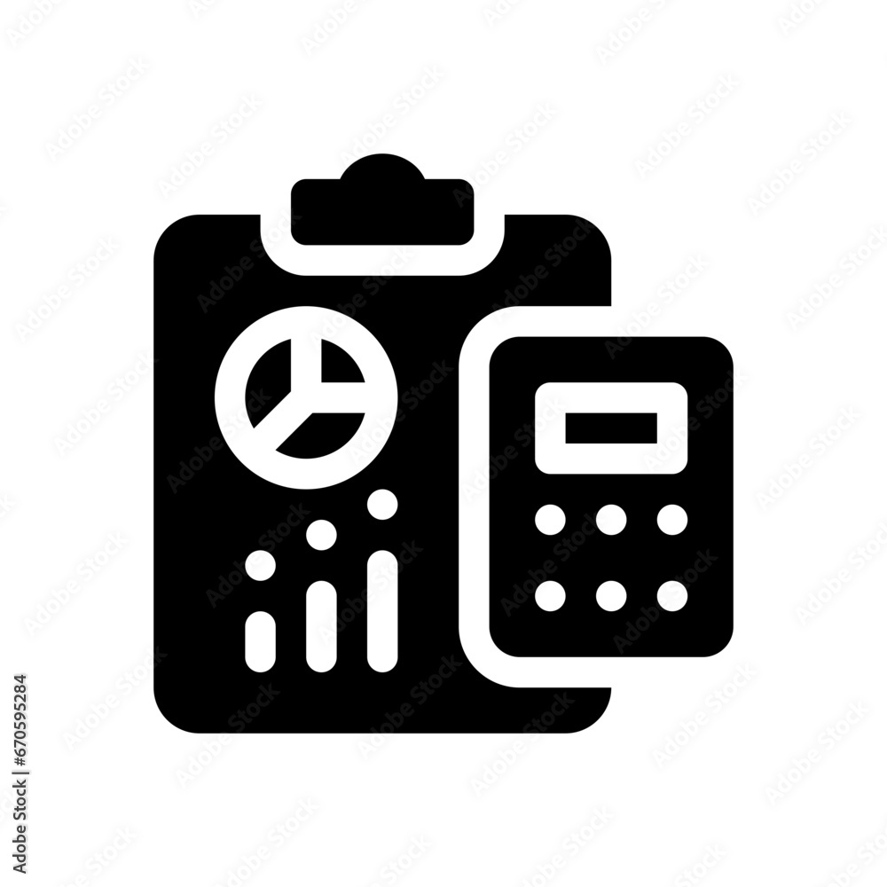 accounting glyph icon accounting glyph icon