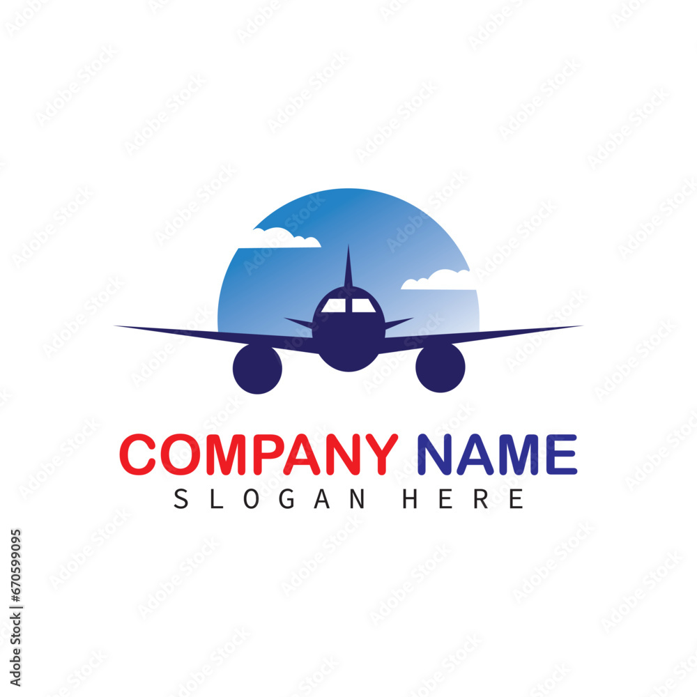 airplane logo vector symbol ilustration, design and company bussines airplane logo vector symbol ilustration, design and company bussines