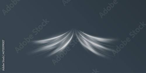 Cold winter wind texture. Holiday vector blizzard. Christmas effect of a cold blizzard. Stream of fresh wind png. Imitation of the exit of cold air from the air conditioner.	
