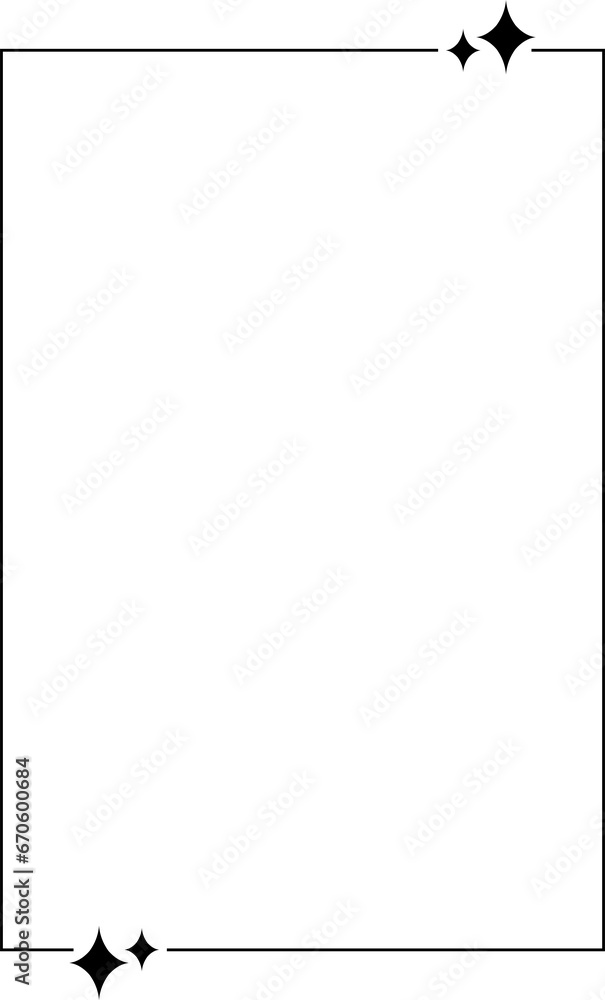 star frame design illustration isolated on transparent background star frame design illustration isolated on transparent background