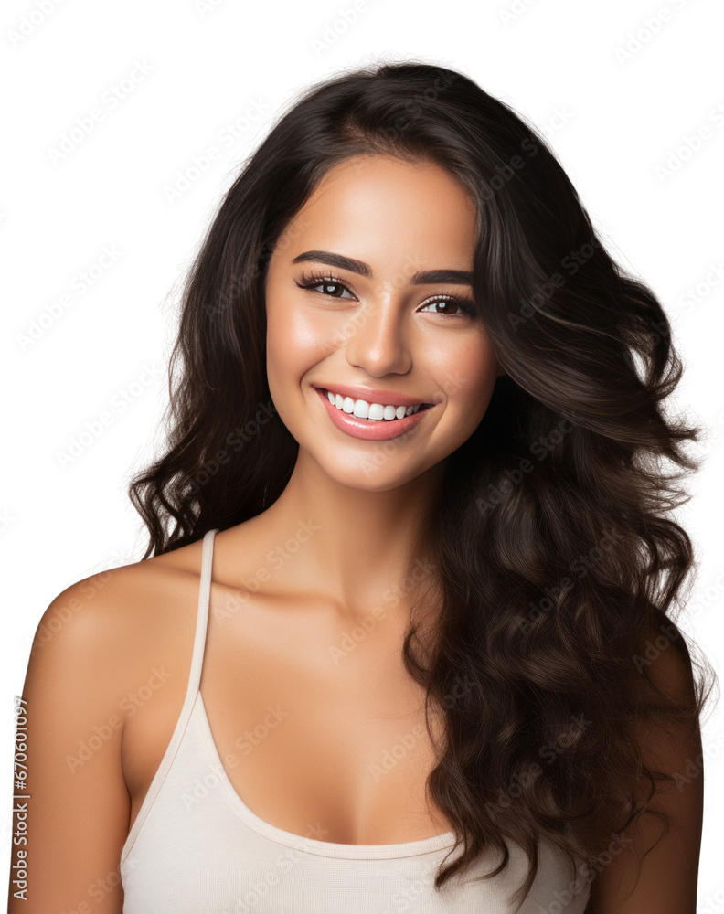 Portrait of a beautiful young latin woman smiling. Pretty model girl isolated background Portrait of a beautiful young latin woman smiling. Pretty model girl isolated background