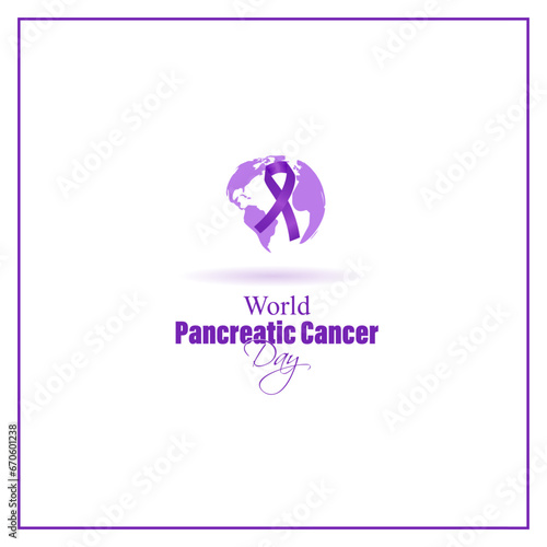 Vector illustration for World Pancreatic Cancer Day 16 November