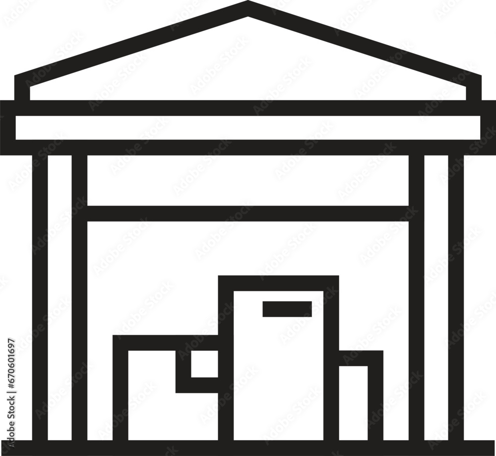 warehouse icon. Logistics. Storehouse Icon warehouse icon. Logistics. Storehouse Icon
