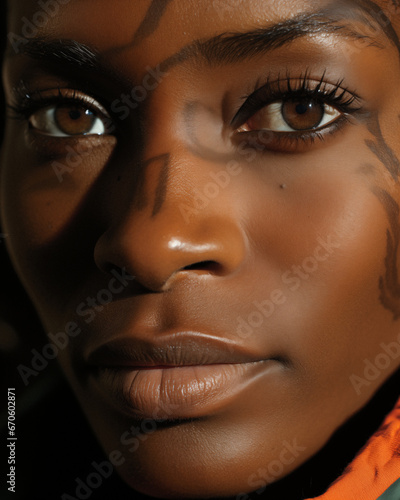 Portrait Photography of a Beautiful African American Female Model
