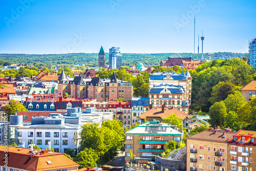 City of Gothenburg rooftops panoramic view photo