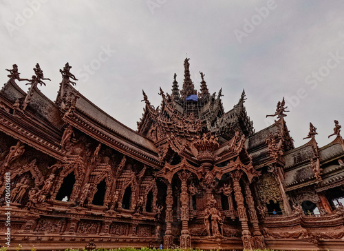 Close up sanctuary of truth Pattaya Thailand © shawlin
