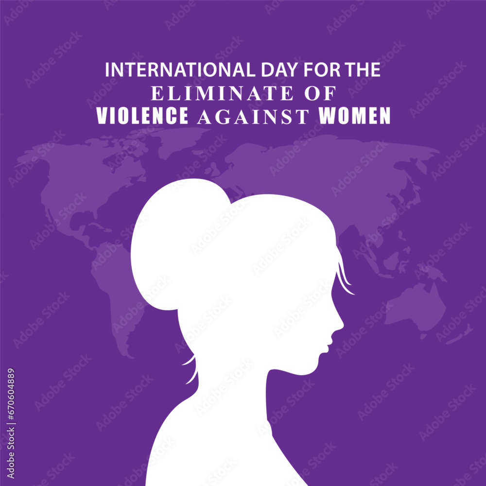Vector illustration for International Day for the Elimination of Violence Against Women
