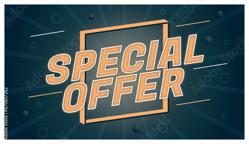 Best special offer sale banner vector graphic style