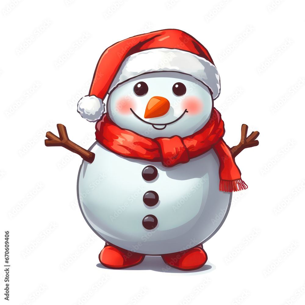 Christmas Sticker Cartoon Character Christmas Sticker Cartoon Character