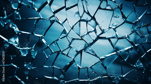 Abstract Pattern of Glass Cracks, Ideal for Modern Art Enthusiasts and Creative Design Projects