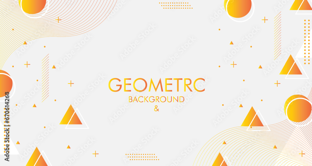 Creative Abstract background with abstract graphic for presentation background design. Presentation design with Colorful Abstracts Geometric background, vector illustration.