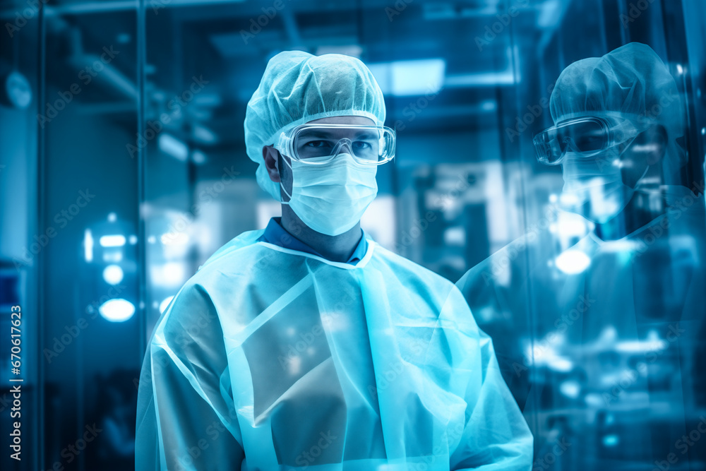 Doctors working in the operating room. Doctors working in the operating room.