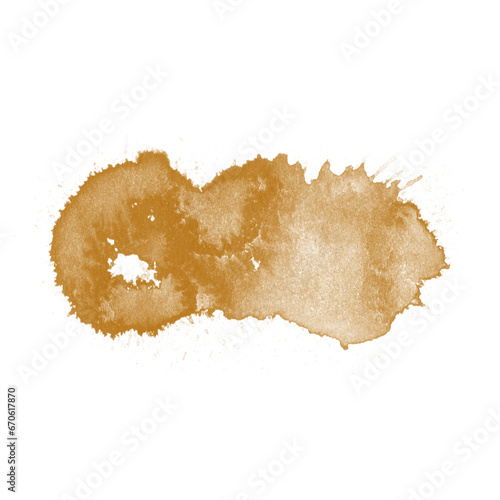 Coffee, chocolate, liquid stains isolated on a white background. Royalty high-quality free stock photo image of Coffee, Tea Stains  spill. Round coffee stain isolated, cafe splash fleck drink © jangnhut