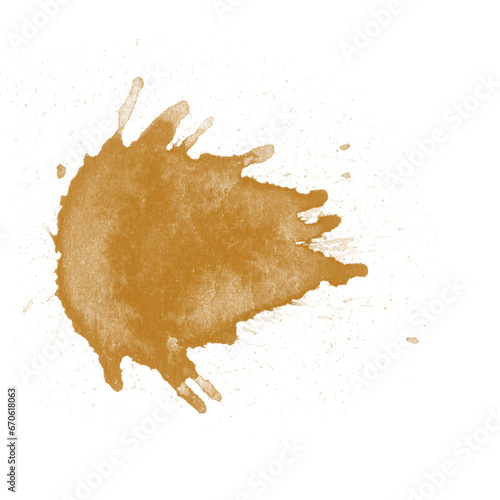 Coffee, chocolate, liquid stains isolated on a white background. Royalty high-quality free stock photo image of Coffee, Tea Stains spill. Round coffee stain isolated, cafe splash fleck drink