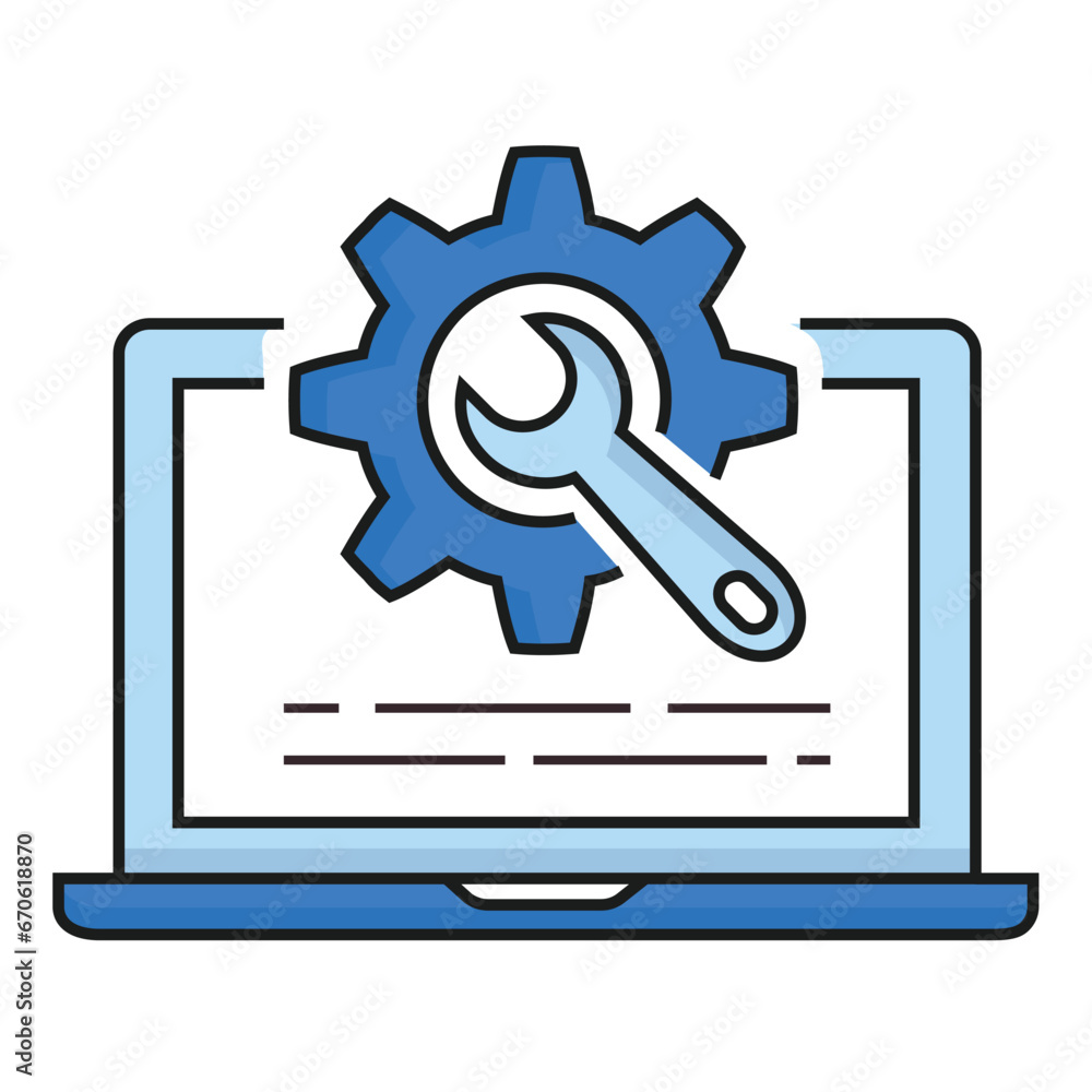 A website page icon with a cog and wrench, representing website maintenance, website development, website construction, website repair, and website improvement. A website page icon with a cog and wrench, representing website maintenance, website development, website construction, website repair, and website improvement.