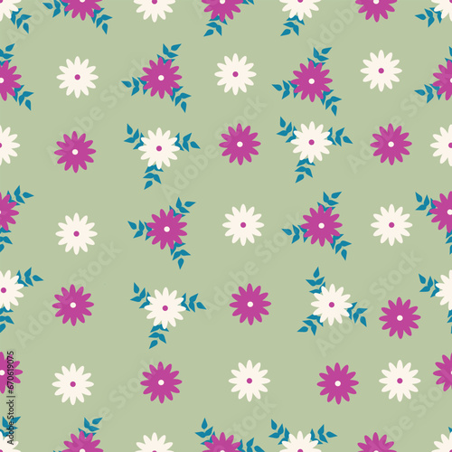 Abstract seamless floral design pattern background. Flower bouquet illustration Seamless Pattern Vector Design. Design for fashion, fabric, textile, wallpaper, cover, web, wrapping and all prints